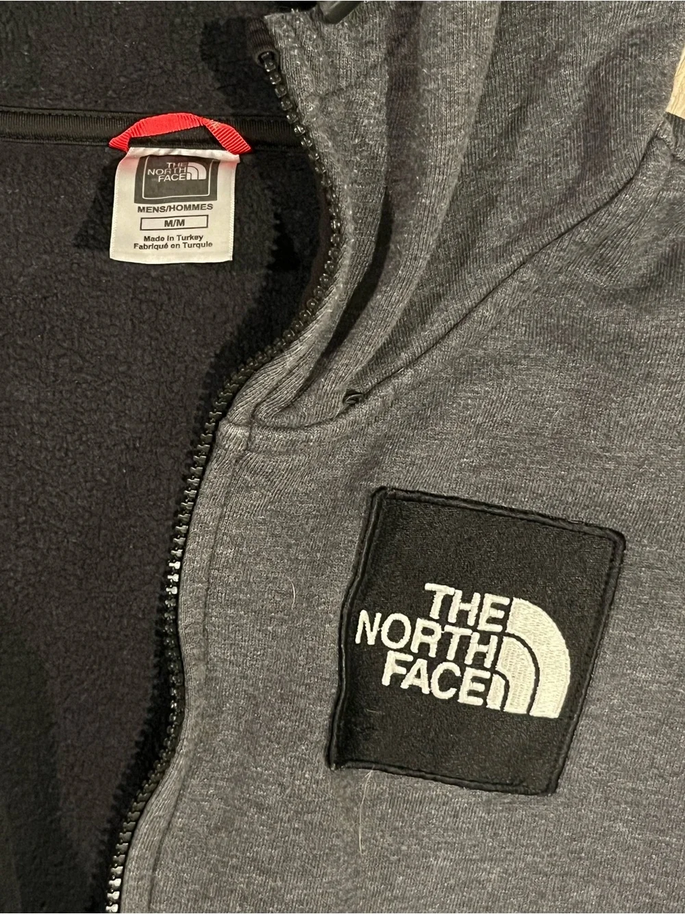 The North Face Men’s Hooded Zip Jacket — Royal Blue & Charcoal